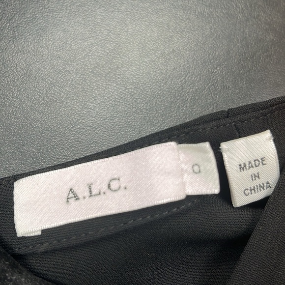 A.L.C. Women’s black crop tank top with studded detail - Picture 3 of 6